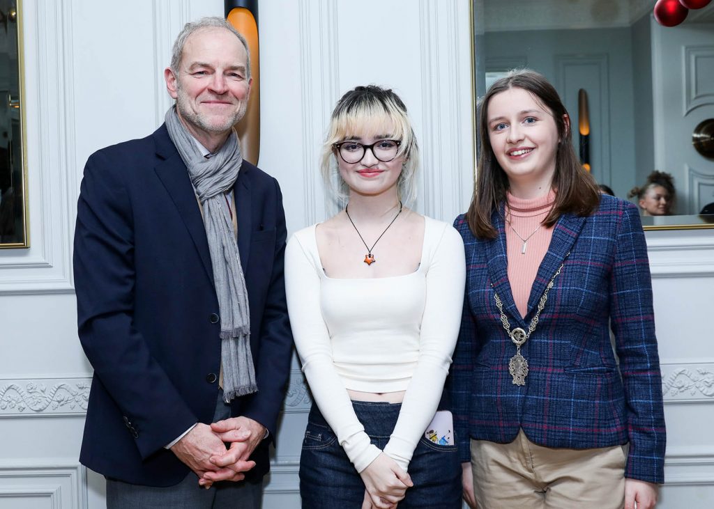 Xavier d’Argoeuves, Embassy of France in Ireland, Winner Mya Byrne Archbold and Councillor Clodagh Ní Mhuirí