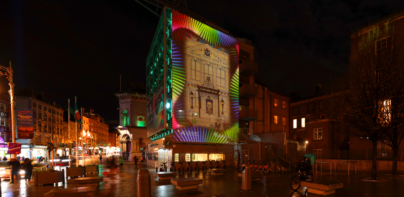 Dublin Winter Lights - Palace Street